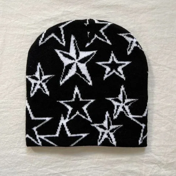 Accessories | Y2k 200s Grunge Punk Black And White Star